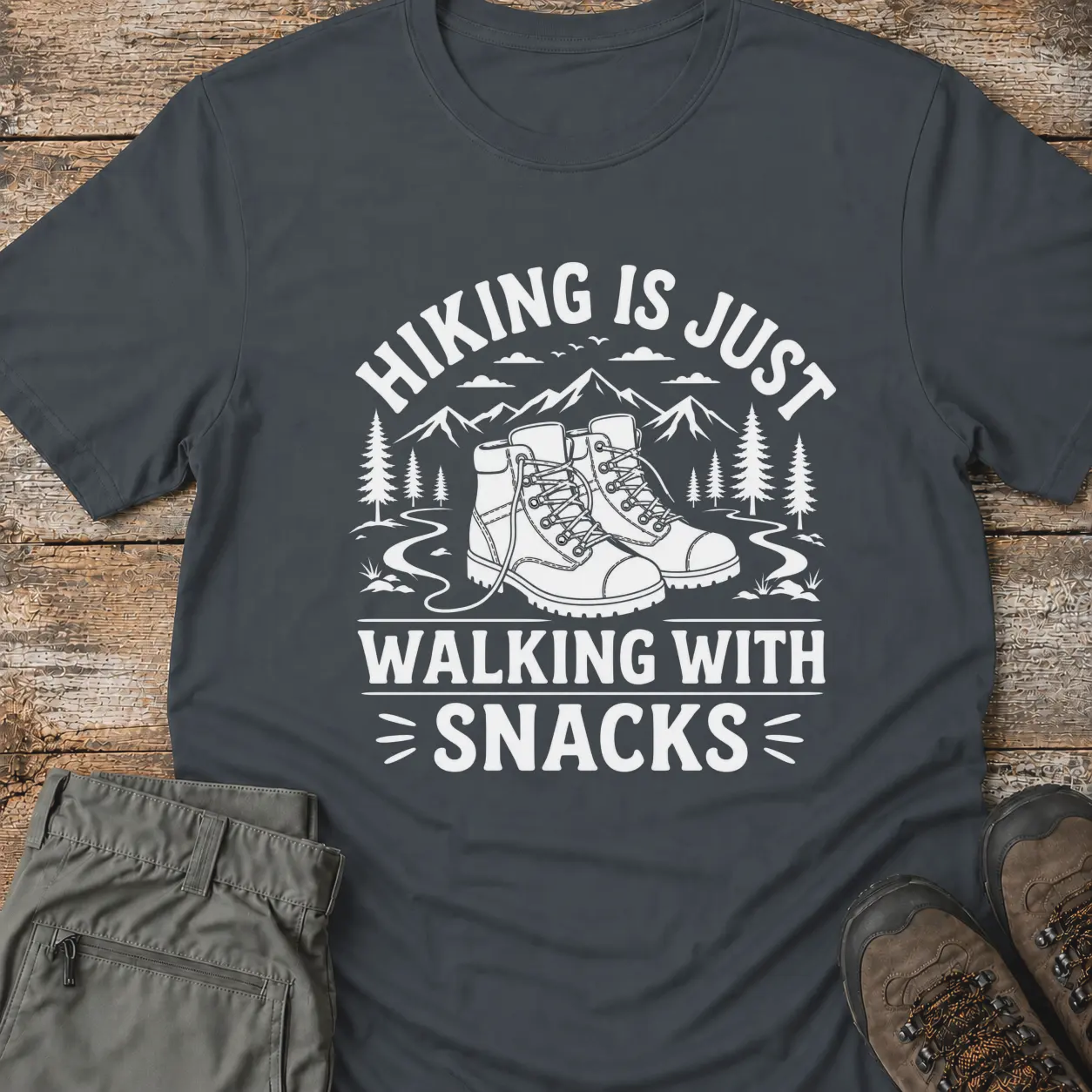 HIKING IS JUST WALKING T-Shirt