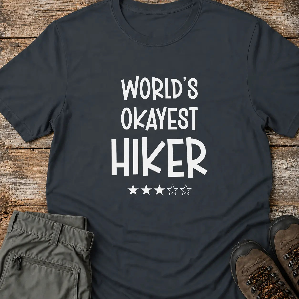 WORLD'S OKAYEST HIKER* T-Shirt