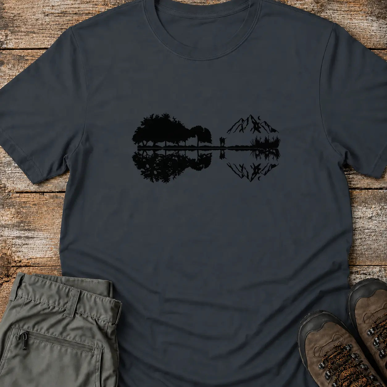 GUITAR AND MOUNTAIN T-Shirt
