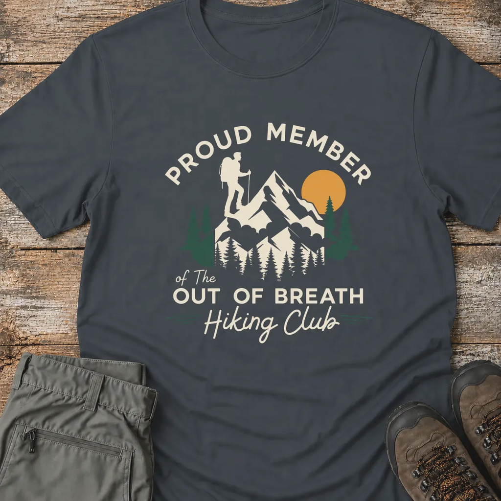 OUT OF BREATH HIKING CLUB T-Shirt