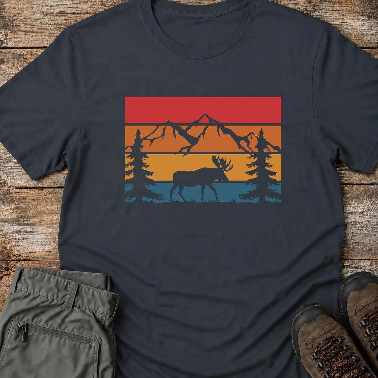 STRIPE FOREST T-Shirt