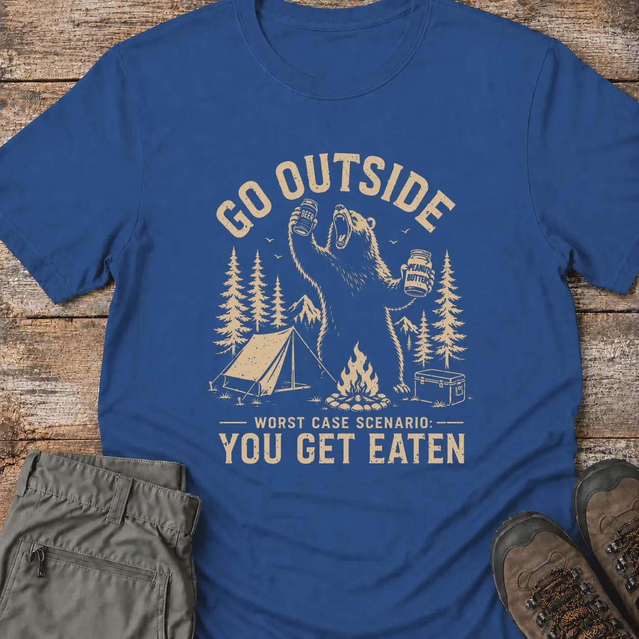 GO OUTSIDE BEAR T-Shirt