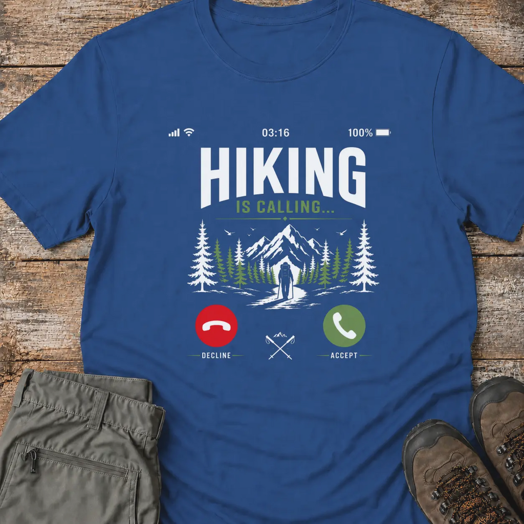 HIKING IS CALLING T‑Shirt
