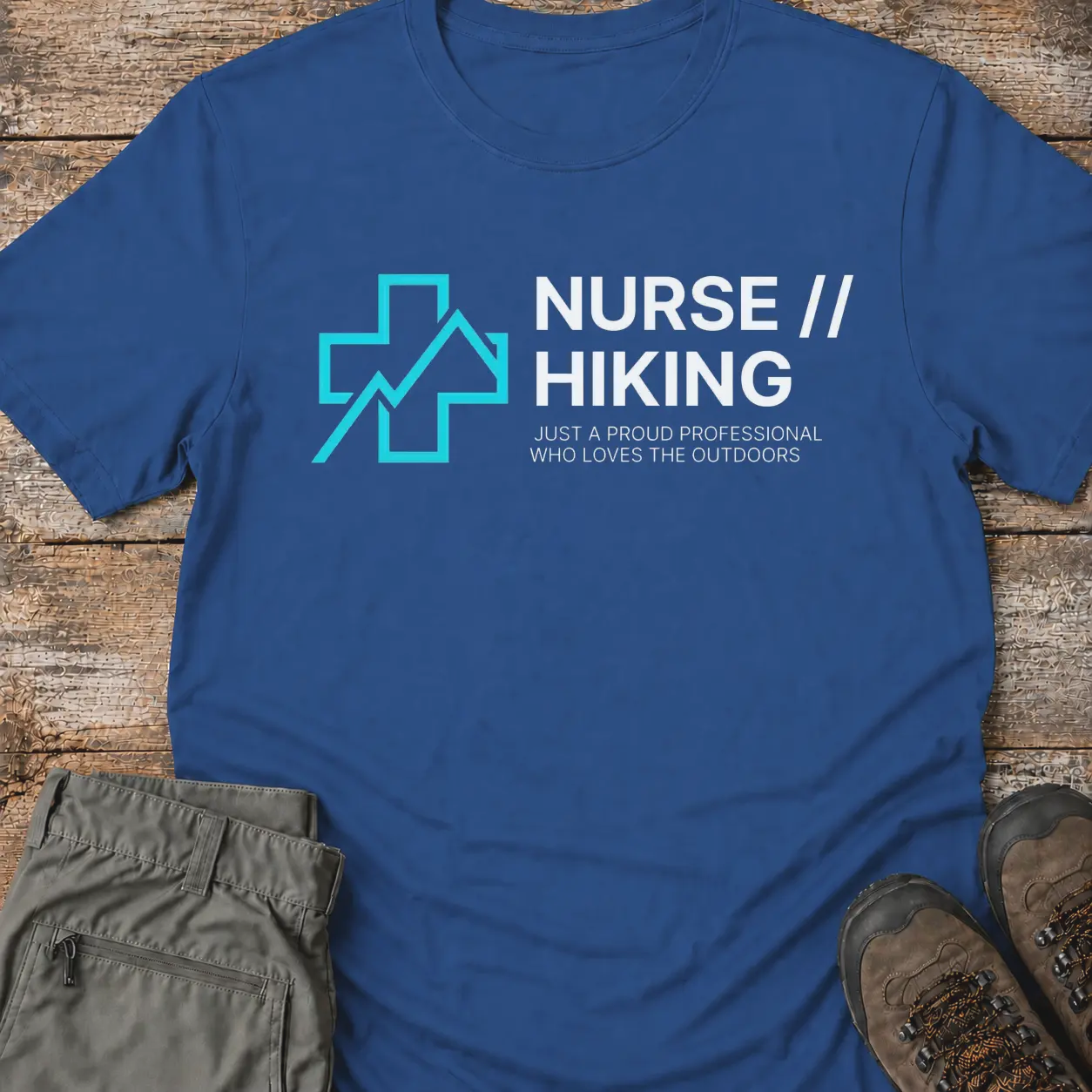 NURSE HIKING. T-Shirt