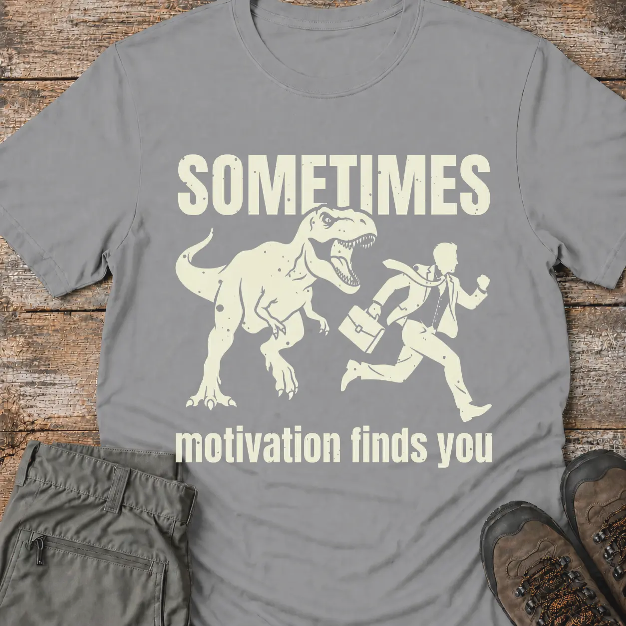 MOTIVATION FINDS YOU.. T-Shirt